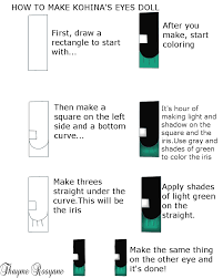 How to anime doll eyes + gradient lips using eyeshadow makeup tutorial. How To Draw Anime Eyes Gugure Kokkuri San Kohina By Rosyane On Deviantart