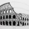 Coliseo de roma para colortear. 1
