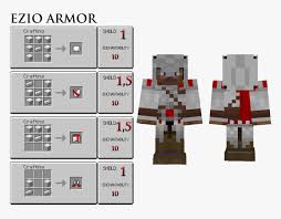 One of the most popular games in existence is getting the pokémon go treatment with a new ar mobile game called minecraft earth. Minecraft Ezio Skin Png Download Assassin S Creed Banner Minecraft Recipe Transparent Png Transparent Png Image Pngitem
