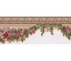7 2 In X 15 Ft Prepasted Wallpaper Borders Floral Wall Paper Border 5507120 Floral Wallpaper Border Floral Wallpaper Discount Wallpaper