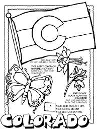 Black And White Striped Butterfly With Red Dots Use Crayola Crayons Colored Pencils Or Markers To Color The Colorado Page 1 Color The Flag Wit Flag Coloring Pages Colorado State Flag Bird Coloring Pages