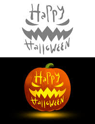 That time of the year, where all your preschool nursery rhyme friends dress up in scary halloween costumes and step out into the land. Printable Happy Halloween Jack O Lantern Pumpkin Stencil