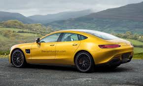 The New Mercedes Amg Gt4 Four Door Concept Competing With Porsche Panamera The Geneva Motor Show Might Meet Not Jus Mercedes Amg Mercedes Benz Porsche Panamera