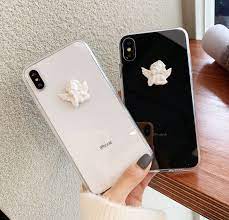 Ouroba Clear Mobile Case With Angel Motif Iphone 11 Pro Max 11 Pro 11 Xs Max Xs Xr X 8 8 Plus 7 7 Plus 6s 6s Plus Yesstyle Pretty Iphone Cases Aesthetic Phone Case Iphone