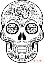 Image Result For Free Svg File Sugar Skull Skulls Wallpaper Skull Coloring Pages Sugar Skull Drawing Skull Template