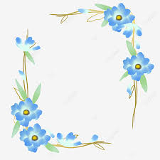 Maybe you would like to learn more about one of these? Blue Flower Garland Border Blue Gold Blue Flowers Png Transparent Clipart Image And Psd File For Free Download