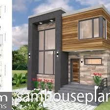 Tiny House 5 6 8m Drawing From 2d And 3d Small House Design Modern House Plans Bungalow House Design