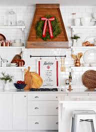 Metal christmas pitcher above the stove. 15 Festive Ways To Decorate Your Kitchen For Christmas Better Homes Gardens