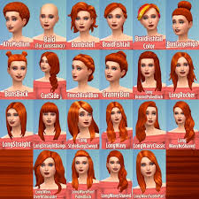 These are the best places to buy hair dye looking to dye your hair at home? Mod The Sims Ginger All The Hairs Female Edition