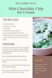 Mint Chocolate Chip Ice Cream Pampered Chef Ice Cream Maker Recipe Mint Chocolate Chip Ice Cream Mint Chip Ice Cream