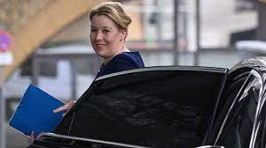 Franziska giffey asked chancellor angela merkel to accept her resignation as family minister on wednesday. T9qwiwtqjcybgm