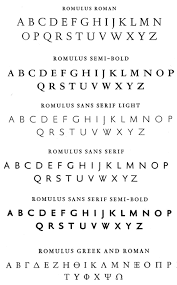 Romulus Designed By Jan Van Krimpen In 1932 Graphic Design Typography Typography Design Romulus