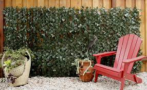 Natrahedge® faux ivy fence rolls. Artificial Ivy Fence Roll Single Sided Geranium Street