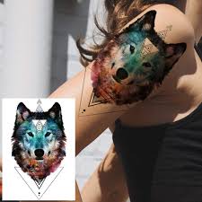 See more ideas about geometric wolf tattoo, geometric wolf, wolf tattoo. Buy 6 Sheets Fanrui 3d Large Realistic Geometric Wolf Temporary Tattoos For Men Women Waterproof Tribal Forest Wolf Fox Coyote Temporary Tatoo Arm Leg Shoulder Armband Custom Fake Tattoo Sticker Paper Diy