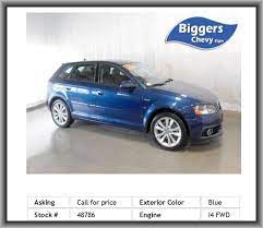 2012 Audi A3 2 0t Premium Pzev Wagon 4 Wheel Abs Security System Traction Control Driver Air Bag Abs Child Safety Lo Child Safety Locks Rear Seat Air Bag