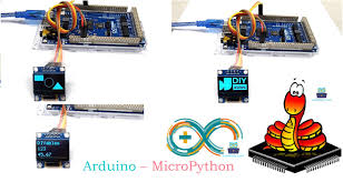 Arduino MicroPython OLED 128x64 | Arduino MicroPython Tutorial