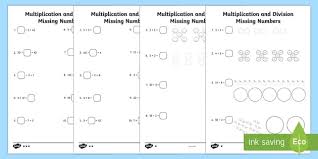 Unique factoring worksheets are available for grade 5 through high school. Missing Numbers Multiplication And Division Worksheets Pdf