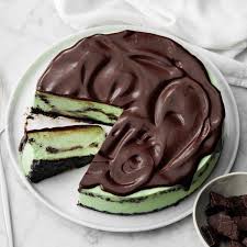 Mint Chocolate Cheesecake Recipe Mint Chocolate Cheesecake Chocolate Cheesecake Recipes Desserts