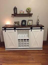 Let our contemporary solid wood cabinets become a useful decoration. Reclaimed Wood Farmhouse Decor Wine Bar Wine Glasses Rack Etsy Dining Room Buffet Dining Room Bar Wine Glass Storage