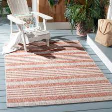 Indoor/outdoor area rug with 322 reviews and the safavieh courtyard red/bone 9 ft. Longshore Tides Covington Striped Red Beige Indoor Outdoor Area Rug Reviews Wayfair