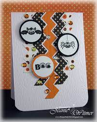 I love how this craft turned out. Pinterest Inspired Halloween Card 1 Halloween Cards Handmade Cards Handmade Cards
