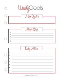 We did not find results for: Weekly Goal Planner
