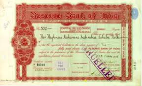 Bank for international settlements, basle. Rbi History Brief History Rbi Share Certificate