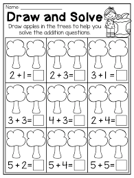 Kindergarten Picture Addition Worksheet This Fall Kindergarten Math And Literacy Worksheet Pack Fe Fall Kindergarten Literacy Worksheets Addition Kindergarten