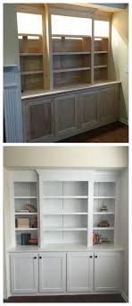 Amazing Diy Built In Buffet Shelving From Plywood And Pine Built In Buffet Diy Furniture Plans Built In Bookcase