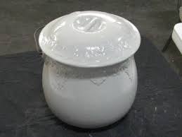 Stamped on the bottom is the royal ironstone china trademark. Red Wing Crock Chamber Pot W Lid Antique Collectible Consignment 26 Plus Red Wing K Bid