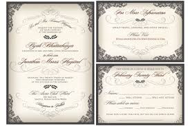 Elegant Script Wedding Invitation Victorian Filigree Wedding Etsy Script Wedding Invitations Wedding Invitations Invitations