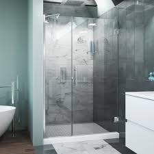 When you install a frameless glass shower door, you're adding a simple upgrade that increases value and adds a bit of luxury to your home. Arizona Shower Door Scottsdale 48 X 72 Hinged Frameless Shower Door With Invisible Shield By Clean X Wayfair