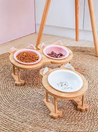 Free delivery and returns on ebay plus items for plus members. Talisceramics Puppy Cat Dog Pet Single And Double Food Bowl For Eating And Drinking With Wooden Frame Pets Supplies Feeding Dish Dailymail