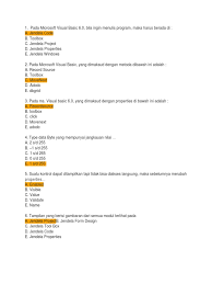 Visual basic 2010 terdapat pada paket software microsoft visual studio 2010. Samsiah Surat