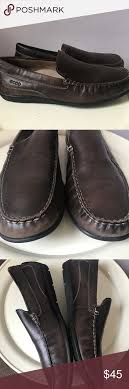 ecco leather driving loafer size 46 which converts to a us