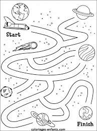 jeux de fusees espaces creation activites spatiales theme espace coloriage tournesol