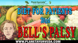 diet chart for bells palsy facial paralysis