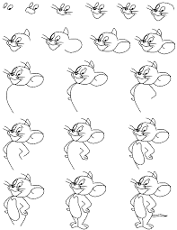 Cartoon Critters Learn To Draw Lessons How To Draw Jerry Mouse Easy Drawings Cartoon Drawings Tom And Jerry Drawing