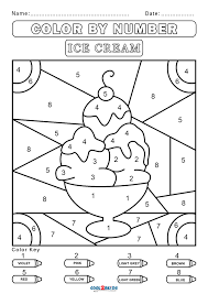 New free coloring pages stay creative at home with our latest. Free Color By Number Worksheets Cool2bkids
