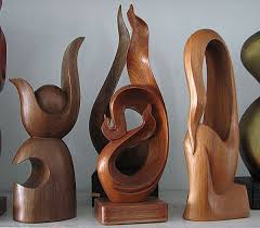 Home interior decor, wood sculptures, woodcarvings by r.l contemporary art carved figurative and animal sculpture, eagle sculpture, bear carving, wolves, buffalo, and owls. Abstract Sculptures Wood Carving Art Wooden Art Wood Art