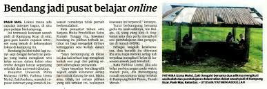 Utusan online, petaling jaya, malaysia. Bendang Jadi Pusat Belajar Online Universiti Putra Malaysia