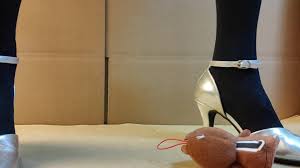 Masturbating And Ejaculating While Stomping On A Stuffed Animal In  Transvestite High Heels Japanese Crossdresscrusherp