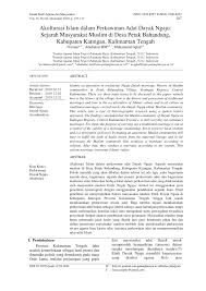 Penyebaran islam di nusantara adalah proses menyebarnya agama islam di nusantara (sekarang indonesia). Pdf Akulturasi Islam Dalam Perkawinan Adat Dayak Ngaju Sejarah Masyarakat Muslim Di Desa Petak Bahandang Kabupaten Katingan Kalimantan Tengah