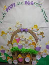 External notice board uk supplier. Easter Baskets Chicks God S Peeps Easter Classroom Easter Classroom Door Easter Preschool