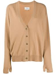 It's important that your gloves or mittens fit you properly to provide greater dexterity, warmth and comfort, so when buying online it is important that you consult our size chart to make sure you get the right size. Maison Margiela Cashmere Wool Mix Buttoned Cardigan With Thumb Hole Detailing In Camel Modesens