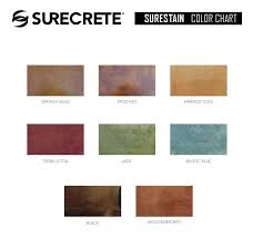 Surecrete Product Catalog Data Sheets Color Charts