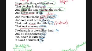 Hope' is the thing with feathers is a lyric poem in ballad meter written by american poet emily dickinson, the manuscript of this poem appears in fascicle 13, which dickinson compiled around 1861. Hope Is The Thing With Feathers Annotation Youtube