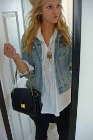 Black And White Dress With Jean Jacket Cute Jean Jacket Outfit Picture By Christina Hernandez Inspiring Photo Fashion Style My Style