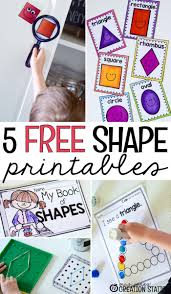 Shape Activities And Printables For Little Learners Mrs Jones Creation Station Shapes Kindergarten Teaching Shapes Shapes Preschool