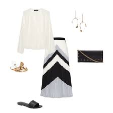 Chevron Pleated Midi Skirt Banana Republic Pleated Midi Skirt Outfits Women Shopping